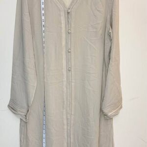 Womens Size 14 Spiegel 100% Silk Longline Tunic Shirt